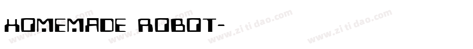 Homemade Robot字体转换